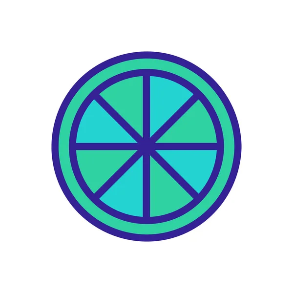 Lime ikon vektor. Elszigetelt körvonalszimbólum illusztráció — Stock Vector