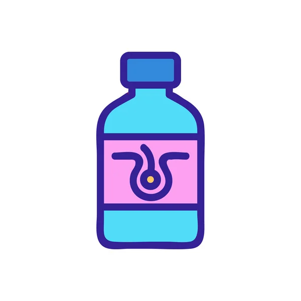 Vector icono de trasplante de cabello. Ilustración del símbolo de contorno aislado — Vector de stock