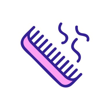 Saç kaybı ikon vektörü. İzole edilmiş kontür sembolü gösterimi