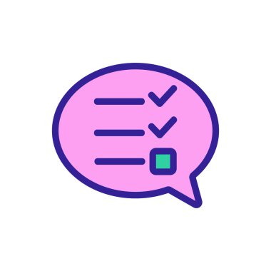 sınav simgesi vektörü. İzole edilmiş kontür sembolü gösterimi