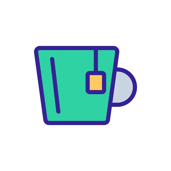 Té miel icono vector. Ilustración del símbolo de contorno aislado — Vector de stock