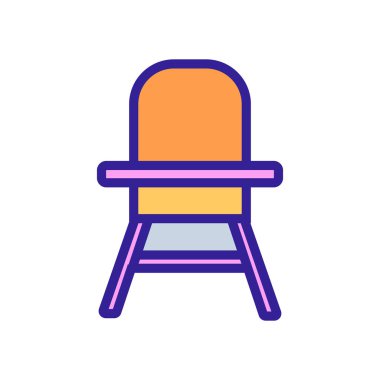 Çocuk bakımı ikon vektörü. İzole edilmiş kontür sembolü gösterimi