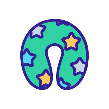 Çocuk bakımı ikon vektörü. İzole edilmiş kontür sembolü gösterimi