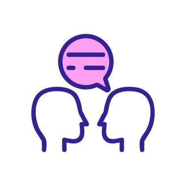 Simge vektörüne yardım et. İzole edilmiş kontür sembolü gösterimi