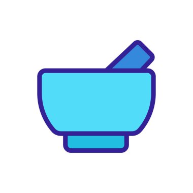 Sarımsak ikonu vektörü. İzole edilmiş kontür sembolü gösterimi