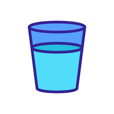 Süt ikonu vektörü. İzole edilmiş kontür sembolü gösterimi