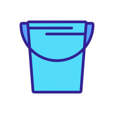 Süt ikonu vektörü. İzole edilmiş kontür sembolü gösterimi