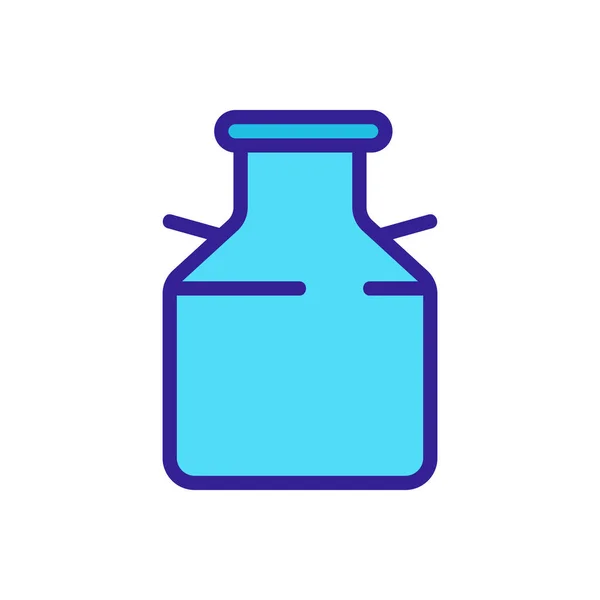 Vetor ícone de leite. Isolado contorno símbolo ilustração — Vetor de Stock
