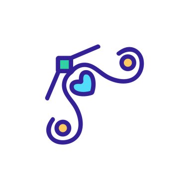 border corner frame is the vector icon. Isolated contour symbol illustration