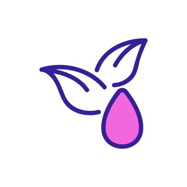 Biyoyakıt ikon vektörü. İzole edilmiş kontür sembolü gösterimi