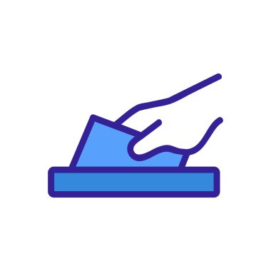 Seçim ikonu vektörü. İzole edilmiş kontür sembolü gösterimi