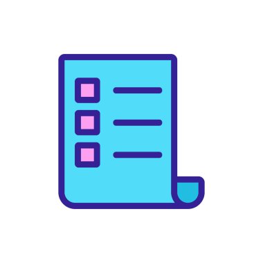 Seçim ikonu vektörü. İzole edilmiş kontür sembolü gösterimi