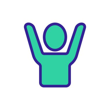 Suçlu hırsız bir gangster ikon vektörü. İzole edilmiş kontür sembolü gösterimi