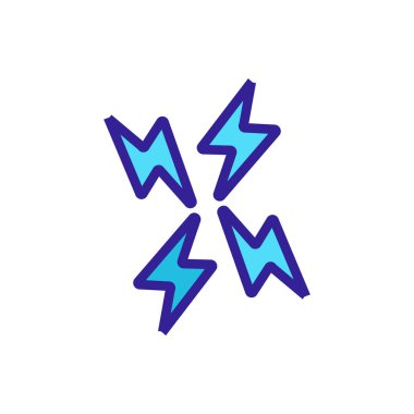 Acı ikonu vektörü. İzole edilmiş kontür sembolü gösterimi