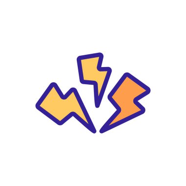 Acı ikonu vektörü. İzole edilmiş kontür sembolü gösterimi