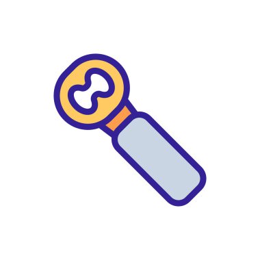 Bottle opener Icon vector. Isolated contour symbol illustration