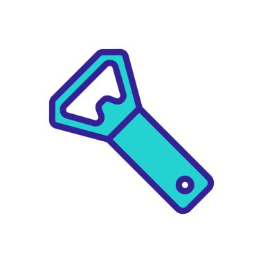 Bottle opener Icon vector. Isolated contour symbol illustration