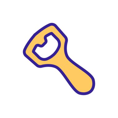 Bottle opener Icon vector. Isolated contour symbol illustration