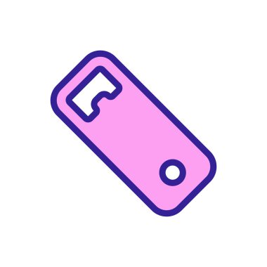 Bottle opener Icon vector. Isolated contour symbol illustration