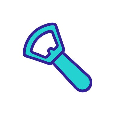 Bottle opener Icon vector. Isolated contour symbol illustration