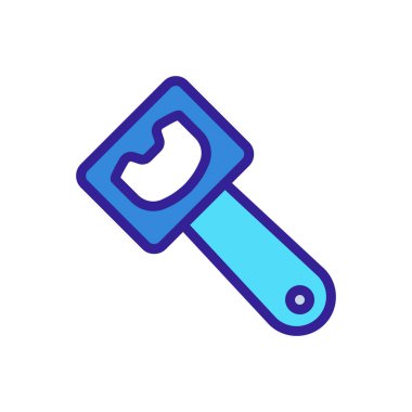 Bottle opener Icon vector. Isolated contour symbol illustration