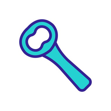 Bottle opener Icon vector. Isolated contour symbol illustration