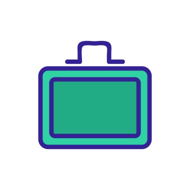 Lunchbox icon vector. Isolated contour symbol illustration