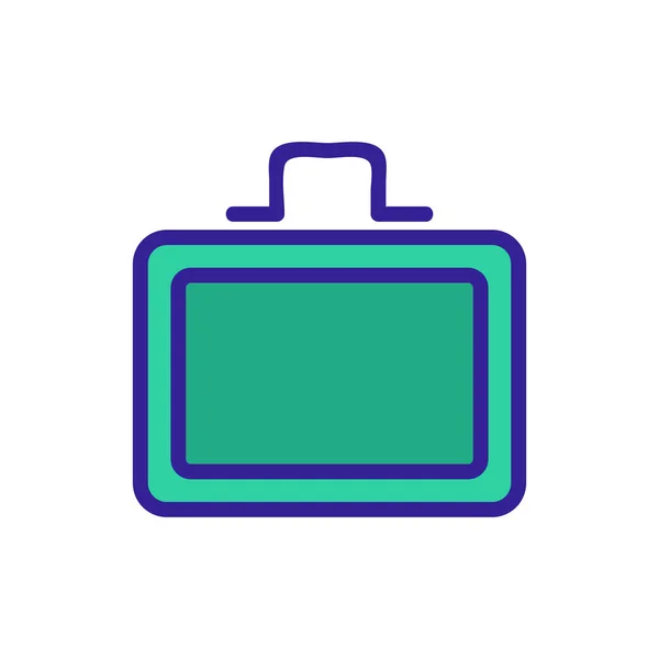 Lunchbox icon vector. Isolated contour symbol illustration — Stockvektor