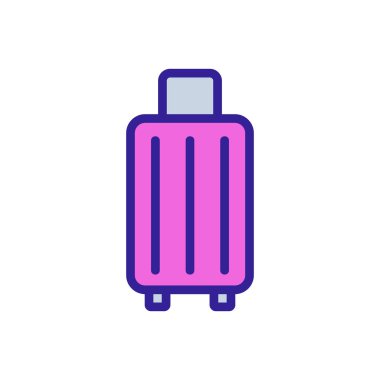 baggage icon vector. Isolated contour symbol illustration