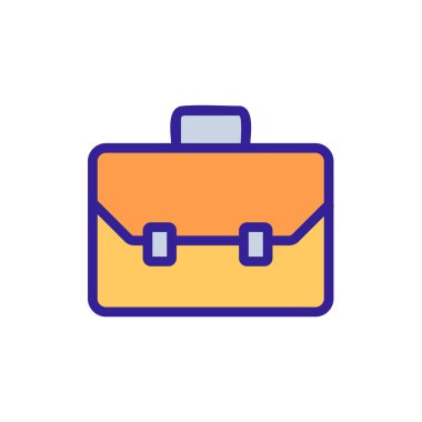 baggage icon vector. Isolated contour symbol illustration