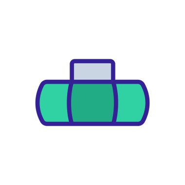 Yük taşıma ikonu vektörü. İzole edilmiş kontür sembolü gösterimi