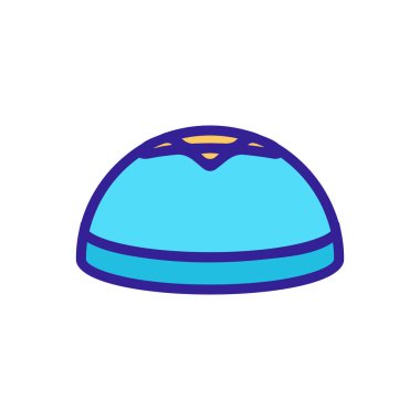 Yahudi şapka ikonu vektörü. İzole edilmiş kontür sembolü gösterimi