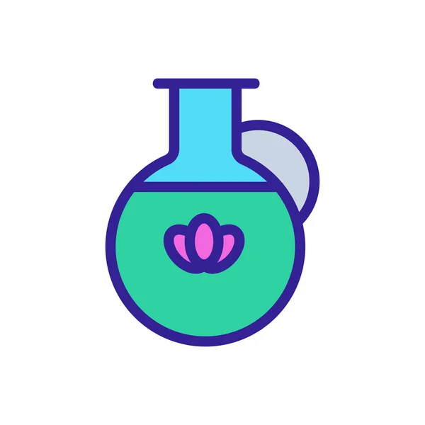 Icono de aceite de lavanda vector. Ilustración del símbolo de contorno aislado — Vector de stock