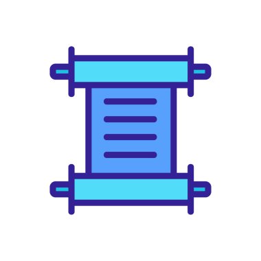 Simge vektörünü kaydır. İzole edilmiş kontür sembolü gösterimi