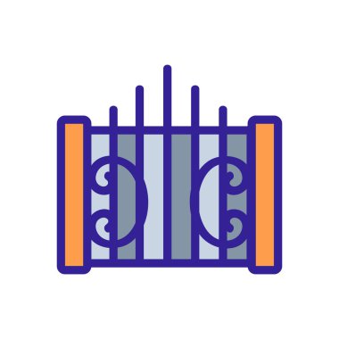 Demirci çiti ikon vektörü. İzole edilmiş kontür sembolü gösterimi