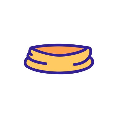 Bandana ikon vektörü. İzole edilmiş kontür sembolü gösterimi