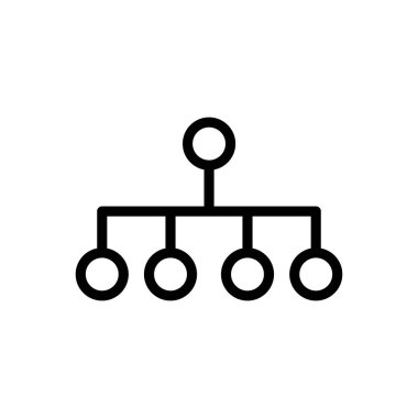 Bayilik iş ikonu vektörü. İzole edilmiş kontür sembolü gösterimi