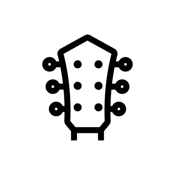 Rock vector icono de música. Ilustración del símbolo de contorno aislado — Vector de stock