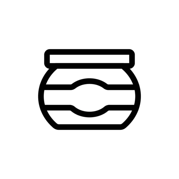 Honing icoon vector. Geïsoleerde contoursymbool illustratie — Stockvector