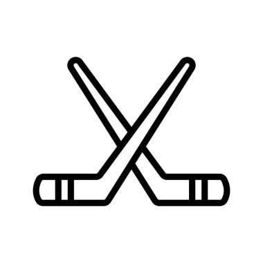 Sopa, puck ikon vektörü. İnce çizgi işareti. İzole edilmiş kontür sembolü gösterimi