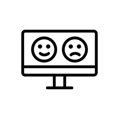 Tüyo, müşteri vektör simgesi. İnce çizgi işareti. İzole edilmiş kontür sembolü gösterimi