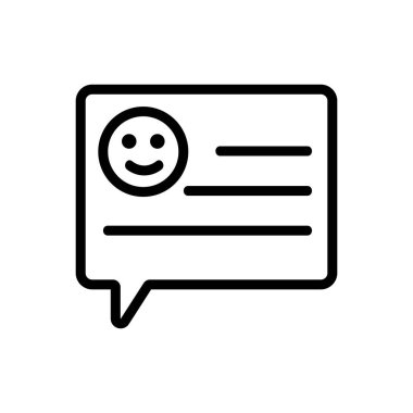 Değerlendirme ipucu ikonu vektörü iyi. İnce çizgi işareti. İzole edilmiş kontür sembolü gösterimi