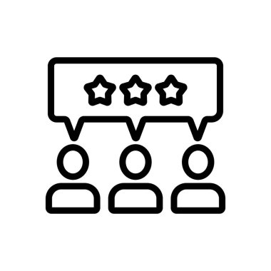 Millet, sınıflandırma yıldızı ikon vektörü. İnce çizgi işareti. İzole edilmiş kontür sembolü gösterimi