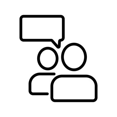 Adam referans ikon vektörü diyor. İnce çizgi işareti. İzole edilmiş kontür sembolü gösterimi