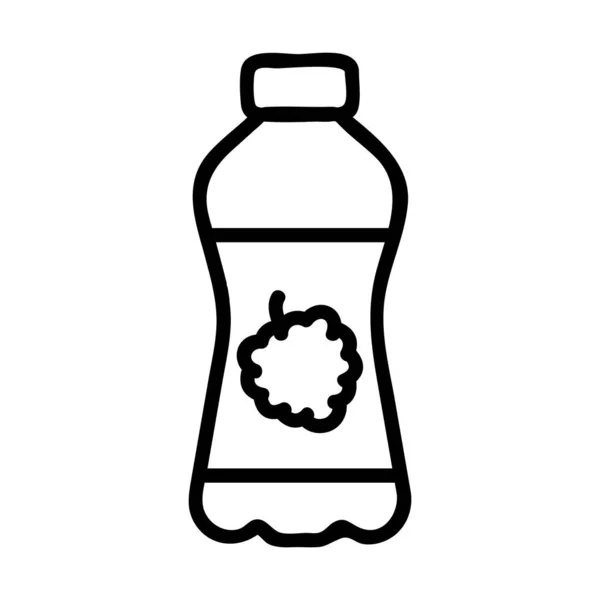 Raspberry Soda Vector Icono Signo Línea Delgada Ilustración Del Símbolo — Archivo Imágenes Vectoriales