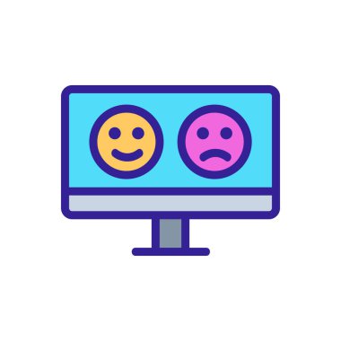 Tüyo, müşteri vektör simgesi. İnce çizgi işareti. İzole edilmiş kontür sembolü gösterimi