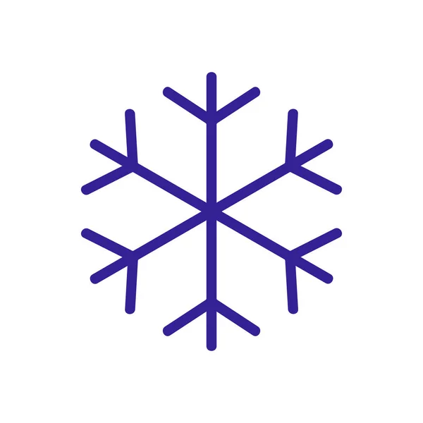 Copo Nieve Icono Vector Signo Línea Delgada Ilustración Del Símbolo — Vector de stock