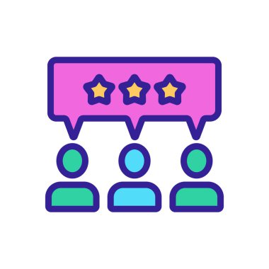 Millet, sınıflandırma yıldızı ikon vektörü. İnce çizgi işareti. İzole edilmiş kontür sembolü gösterimi