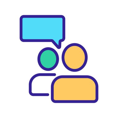 Adam referans ikon vektörü diyor. İnce çizgi işareti. İzole edilmiş kontür sembolü gösterimi