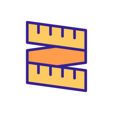 Bel çevresi ikon vektörü. İnce çizgi işareti. İzole edilmiş kontür sembolü gösterimi